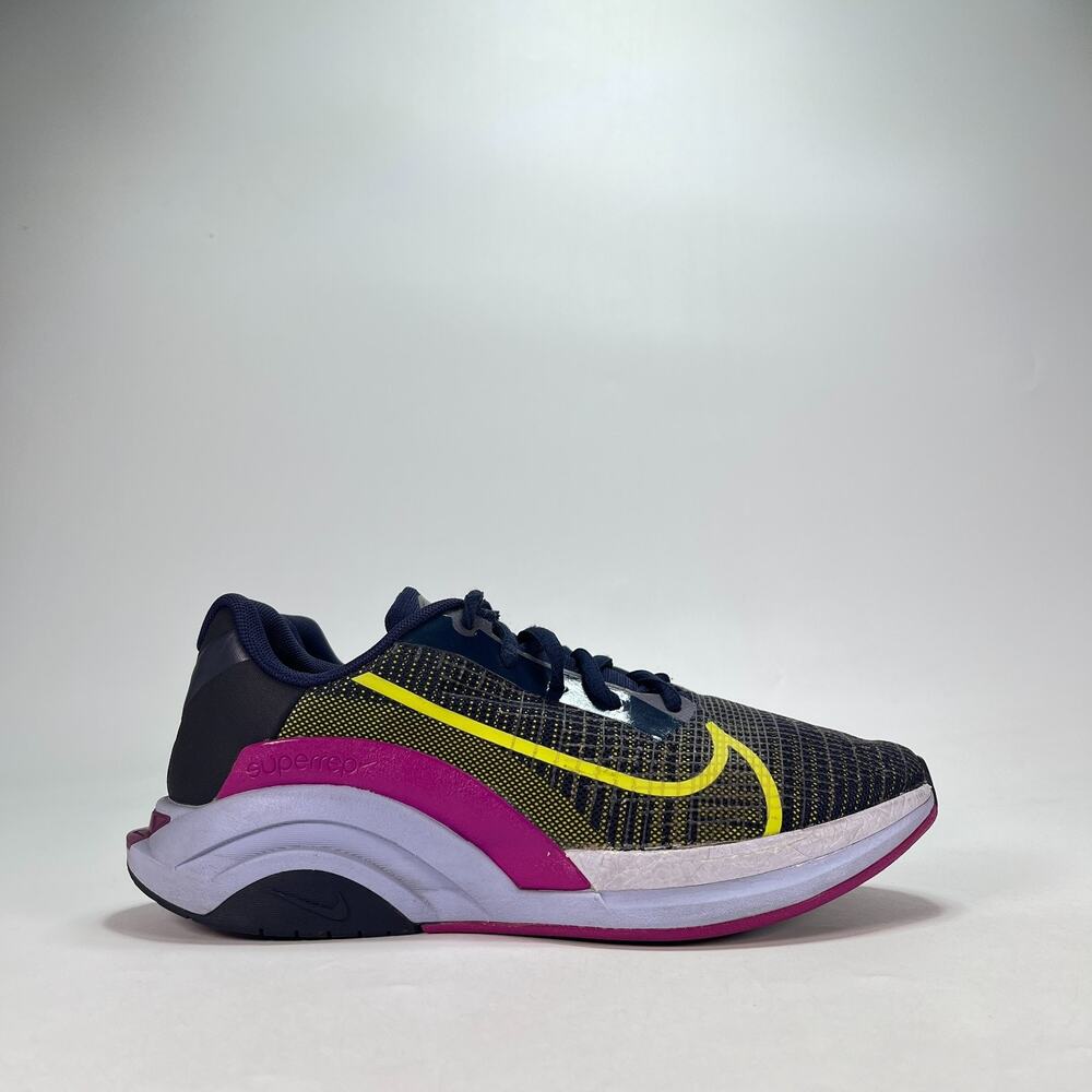Nike ZoomX SuperRep Surge Blue Volt Pink Training Shoes CK9406-420 Womens Size 9